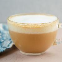 Cappuccino · 1/3 espresso
1/3 steamed milk
1/3 steamed milk foam