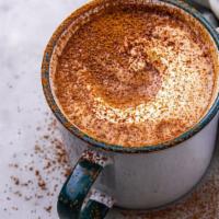 Hot Cocoa · Steamed milk over drinking chocolate
Chocolate by Chocolate Conspiracy