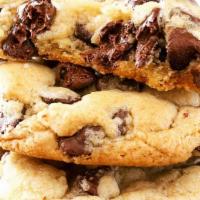 Cookies - Chocolate Chip · Our cookies are where the butter resides! Full of chips, crisp on the outside and tender on ...