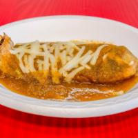 Chile Relleno · Includes rice beans and tortillas.