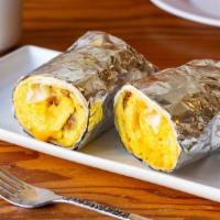 The Julia · Pasture raised scrambled  egg, potato, and queso Oaxaca