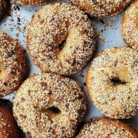12 Bagels · Choose all everything or a mix of flavors
Please note that we have a limited supply of each ...