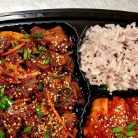 Spicy Pork+Kimch Dinner Box · 