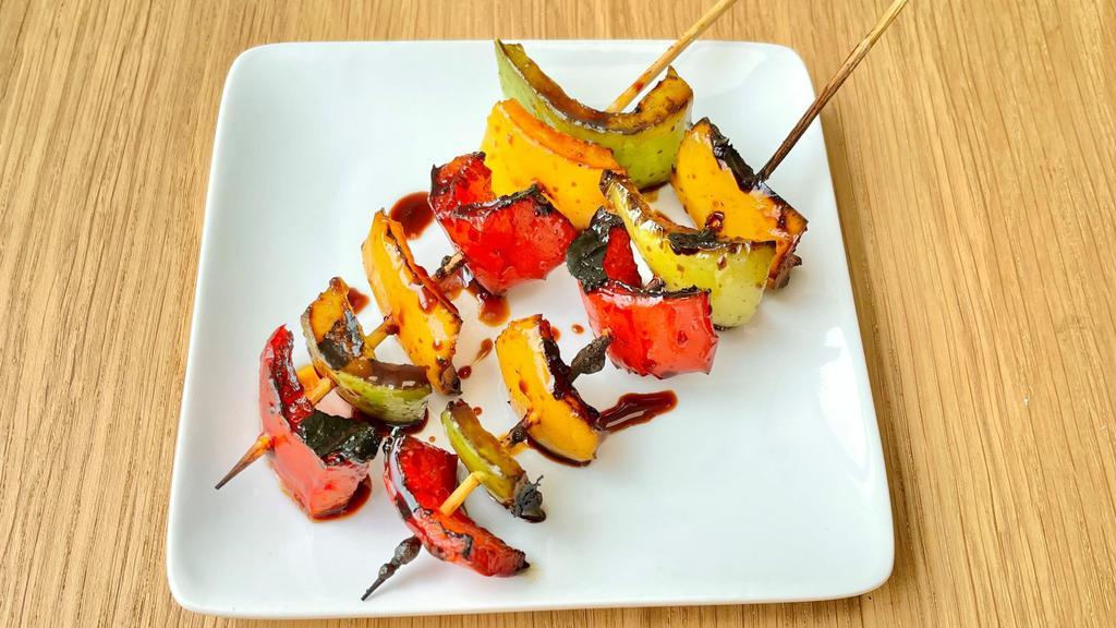 Bell Peppers · 2 skewers per order, grilled and brushed with tare sauce (GF)