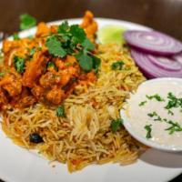 Chicken 65 Biryani · Non - vegetarian. Special kind of biryani where the cooked rice is layered with chicken 65 m...
