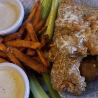 Buffalo Chicken Fingers · Classic style breaded fingers in your choice of sauce (mild, medium, hot, nitro, or garlic P...