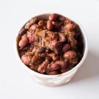 Pit Beans · pork, brisket, kidney beans, tomato, hatch chile, onion