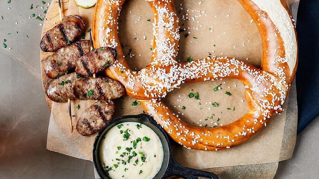Bavarian Pretzel · Housemade Havarti fondue, mustard