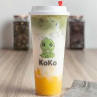 Mango Matcha Latte · Add Topping for an additional charge.