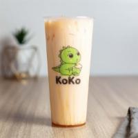 Honey Green Milk Tea · Add Topping for an additional charge.