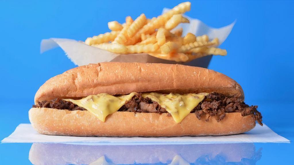 Classic Philly Cheesesteak  · Classic 8” Philly cheesesteak loaded with grilled steak and melted cheese on a toasted hoagie roll