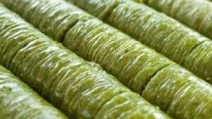 Pistachio Roll,  Sarma (3 Piece) · Extra-fine ground pistachios rolled up in a thin layer of handmade filo dough, lightly cover...