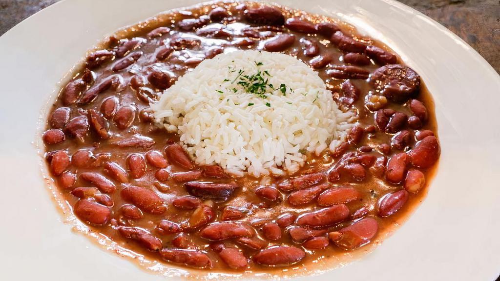 Red Bean Monday  · Spicy. Red beans & Rice 
Fried Chicken Breast
Choice of (1) sides.