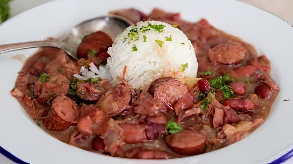 Red Beans & Rice · Spicy. Creamy Camilla Red Beans served over Mahatma Rice.