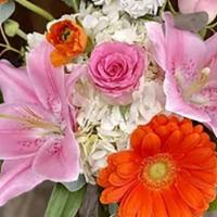 So Pretty · Bright oranges and soft pinks! Just makes you think of California beaches and lovely flowers!
