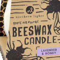 Lavender & Honey Beeswax Candle · This bee-utiful hand-poured candle features natural beeswax from natural worker bees doing n...