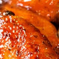 Wings · Celery and blue cheese or ranch dressing. Served with choice of sauce. Gluten-free.