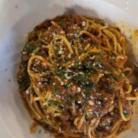 Spaghetti Alla Bolognese · Classic home-made bolognese sauce.
