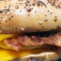 Bacon, Egg And Cheese On Bagel · 