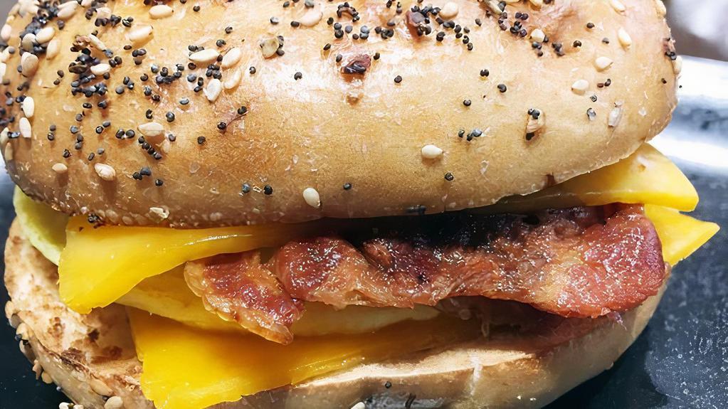 Bacon, Egg And Cheese On Bagel · 