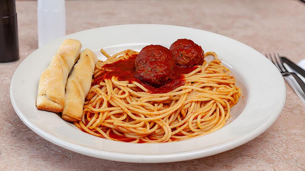Spaghetti With Meatball · Spaghetti with homemade meatballs.