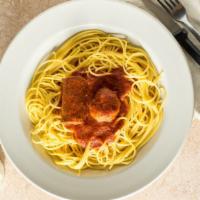 Spaghetti With Sausage · Spaghetti with homemade sausage.