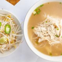 Pho Ga · Chicken. Rice noodle soup with chicken breast meat.