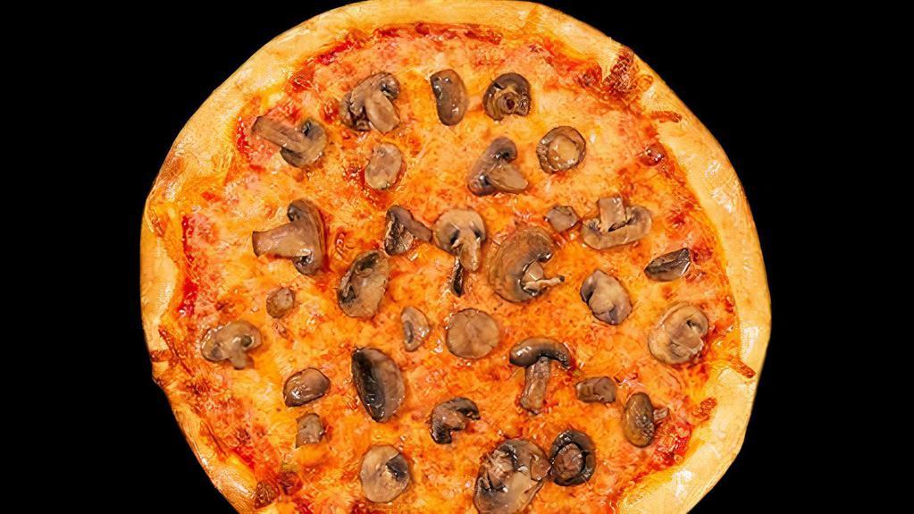 Mushroom · Mushroom Pizza Topped w/ Marinara Sauce, Mushrooms & Mozzarella Cheese.