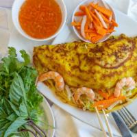 Vietnamese Crepe With Shrimp And Pork · Banh Xeo Tom Thit
