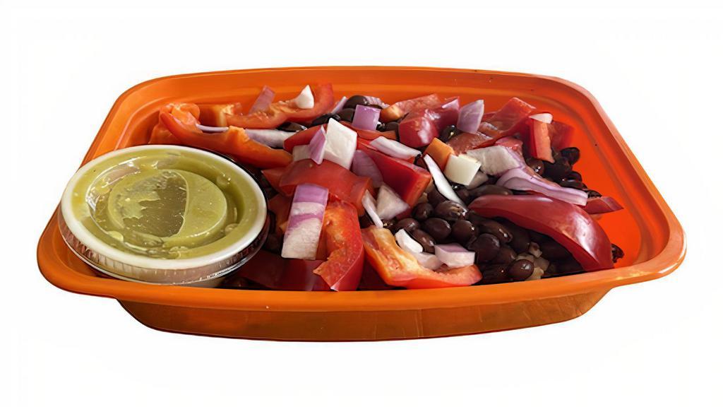 Fiesta Bowl · Pick Protein of Choice, Flavor, Carb, & Sauce. Meal comes with 1/2 Cup Bell Pepper & 1/2 Cup Black Beans.