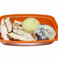 Chicken Breast Meal / Double Carbs · Pick Chicken Breast Flavor, Protein Amount, & 2 Carb Options. Add on Extras or Side Sauces.
