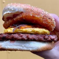 Chubby Burger · Hamburger, Egg, Cheese, Potato Mitten, Onion, and Ketchup on a Sesame Seed Bun¹⁰⁰﹪ ˢᵉᶜʳᵉᵗˡʸ ...