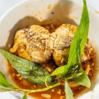 Hột Vịt Lộn Rang Me (2 Trứng) / Pan Fried Duck Balut With Tamarind Sauce · 