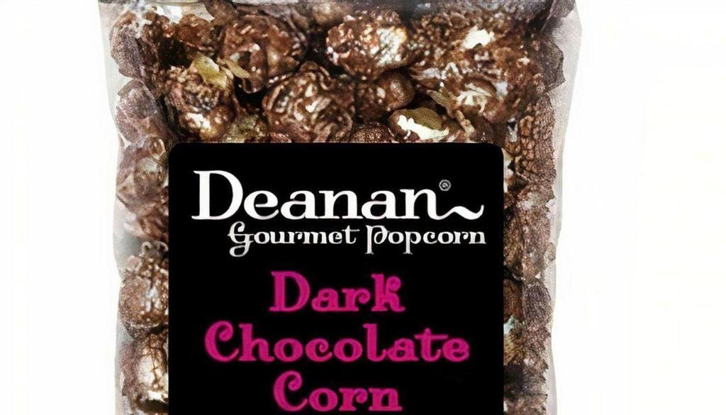 Deanan'S Dark Chocolate Corn Popcorn · This dark cocoa coated popcorn tastes like a cake brownie!
