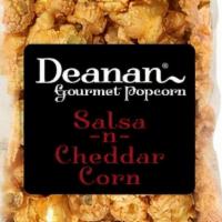 Deanan'S Salsa N Cheddar Corn Popcorn · With hints of garlic, tomato, and spices!