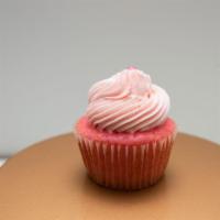 Pink Bubbly Cupcake · Pink Bubbly Cake topped with Pink Bubbly Buttercream