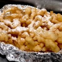 Funnel Cake · Try our all new Funnel Cake! A crisp, deep-fried cake topped with powdered sugar!