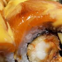 Orenji Roll (8Pcs) · Inside – Shrimp Tempura | Cucumber
Outside – Salmon |Avocado | Eel Sauce | Tobiko | Spicy Ma...