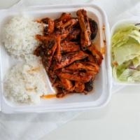 Spicy Chicken · Tender grilled chicken tossed in our house spicy teriyaki sauce