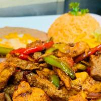 Fajita Mixta · Gluten free. Be aware that during normal kitchen operations involving shared cooking and pre...