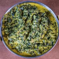 Saag Platter · Gluten-free, Nut-free, OPTION: Dairy-free.  Creamed spinach seasoned to perfection.