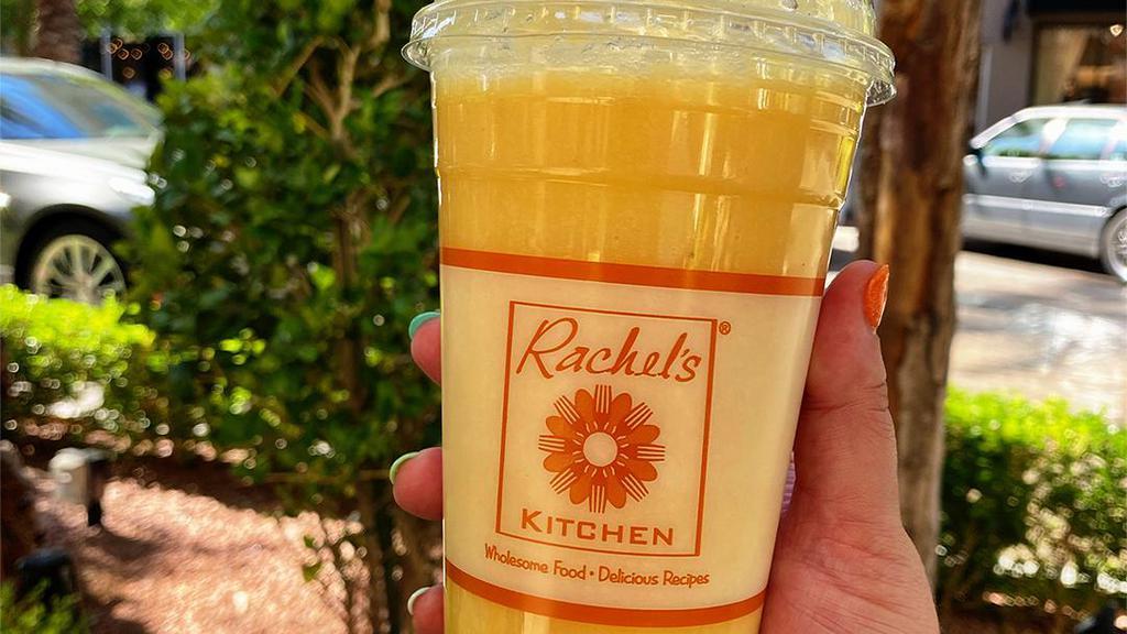 The Wilshire Smoothie · Peaches, bananas, pineapples, orange juice & nonfat vanilla frozen yogurt