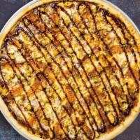 Be My Chicken Bbq Pizza  · Barbecue sauce, juicy chicken, mozzarella, marinara, chopped garlic,  and extra virgin olive...