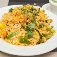 Royal Biryani Lunch · Gluten-free, vegan. Not a Hyderabadi style. A classic mughlai dish of basmati rice cooked wi...