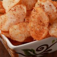 Potato Chips · Made fresh when ordered.  Get them salted or a touch of spice with cajun seasoning.