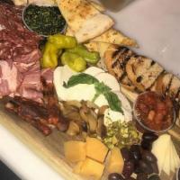 Nelson'S Love Plate · Cheese, meats, olives, spreads, breads.