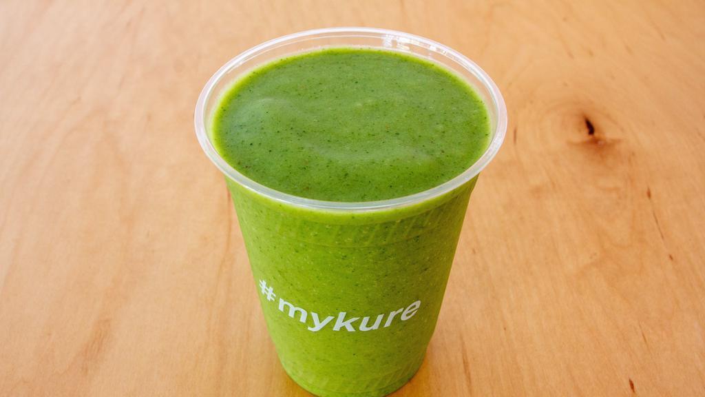 Lush Life Smoothie · Pineapple, banana, kale, ginger, orange juice, dates, blue/ green algae, and ice. Add extra greens for an additional charge.