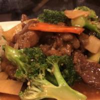 T-Chicken & Broccoli Beef · Comes with steamed rice or fried rice.