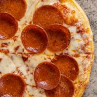 Pepperoni Pizza (Small) · Pizza Sauce, Mozzarella Cheese & Pepperoni.