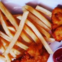 Dedos De Pollo Con Papas Fritas / Chicken Fingers With French Fries · 
